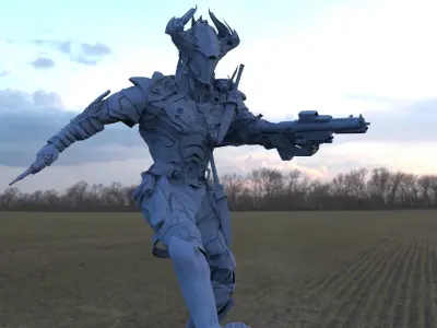 Super soldier Beast of war 3D model