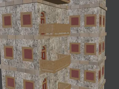 House Model 21 Low-poly 3D model