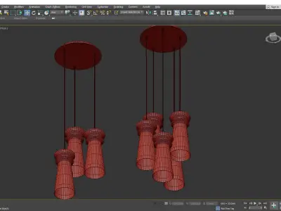 LICIO MULTI LIGHT PENDANT Low-poly 3D model