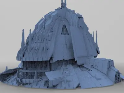 Jupiter Ancient tech temple 2 3D model