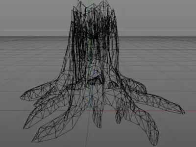 Broken Tree 3D model