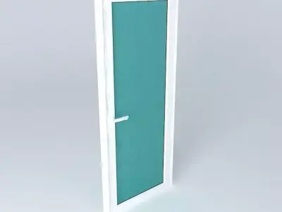 Aluminium door 3D model