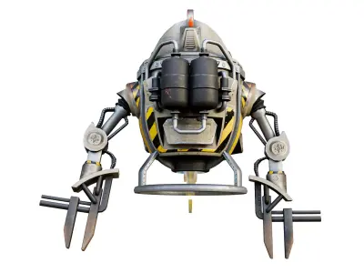 Mech Drone Low-poly 3D model