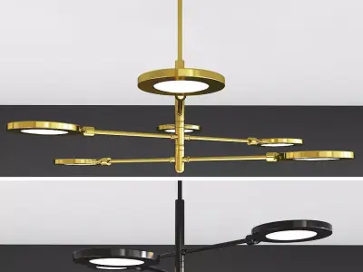 Kentwood 6-Light Led Chandelier 3D model