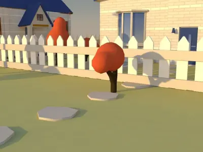 Cartoon House Free 3D model