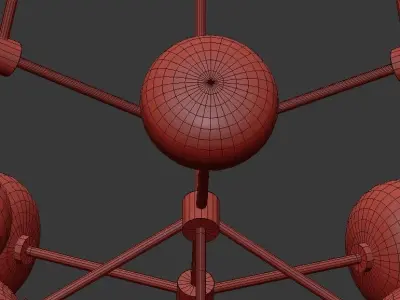 Pendant Lights  NABILA CHANDELIER 3D model