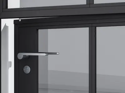 Aluminium door 249 3D model