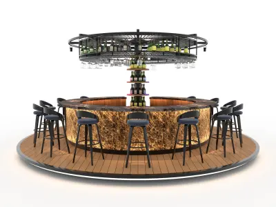 Circural Bar 01 3D model