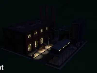 Brick Factory 3D model