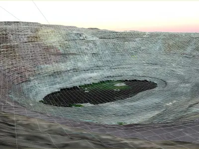 Ajo mine Low-poly 3D model