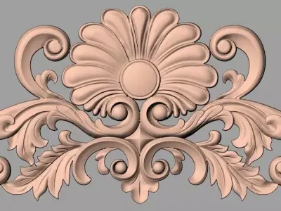 Artcam 3D relief STL models for CNC woodworking E114 3D model