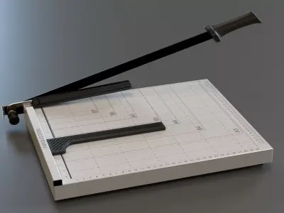 Paper Cutter Trimmer Low-poly 3D model