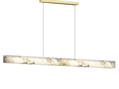 WOMO Linear Alabaster Chandelier 3D model
