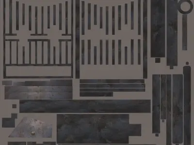 driveway gate 3D model