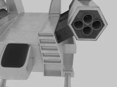 Erbzzzz Mech Low-poly 3D model