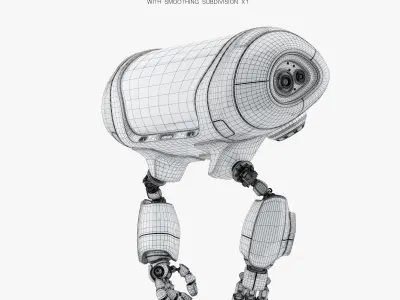 Minimalistic aero CUTAN drone 3D model