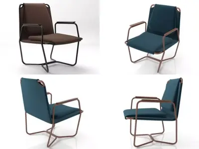 Casta four different chairs 3D model