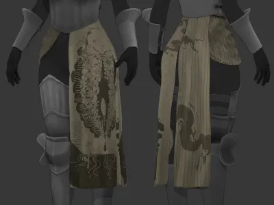 Doom Breaker Outfit for Genesis 9 Toon