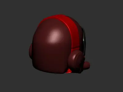 helmet high poly sculpt 3d printable ver 7 3D model 3D model