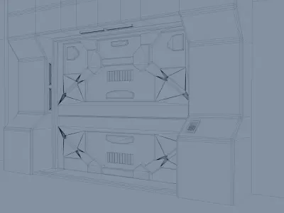 sci fi gate  3D model