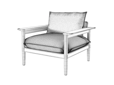 Terassi Lounge Chair 3D model