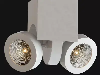 Moderne plafondlamp LED 3D model