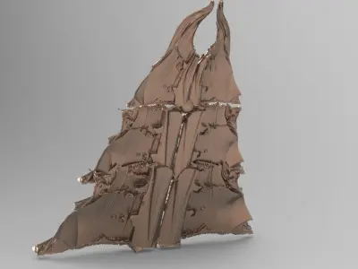 Vampire wall panel sculpture 3D model