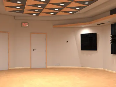 Empty Recording Studio Interior 