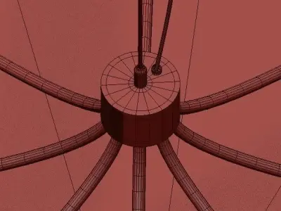 PLANE two circular pendant lights 3D model