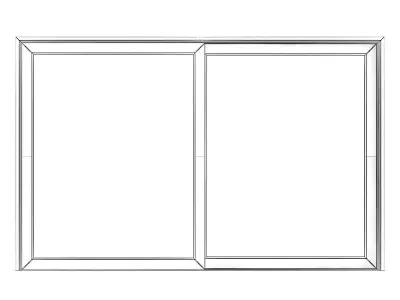 Metal Window 07 3D model