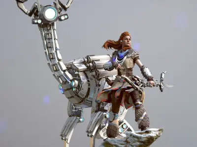 Aloy Horizon Zero Dawn 3D print model