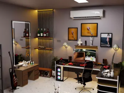 Indoor room 3D model