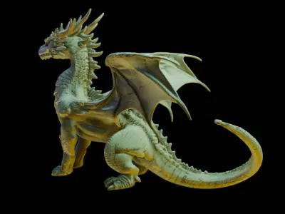 Swole Dragon  3D print model