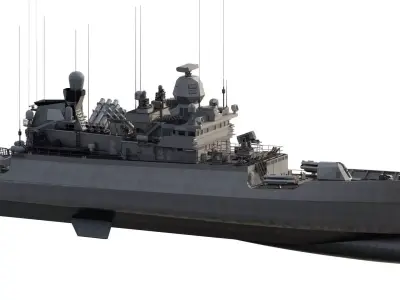 GREEK NAVY MULTIPURPOSE MISSILE BOAT 3D model