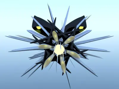 Spaceship Sci-Fi Stinger 3D 3D model