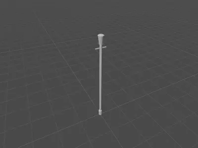 Street light Low-poly 3D model order