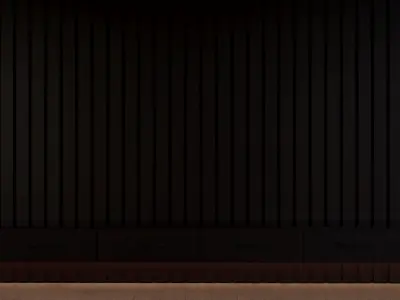 TV Wall with shelf Free low-poly 3D model