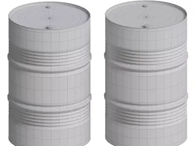 Fuel barrel film studio 3D model