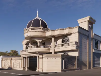 Classic Villa 3D model 2
