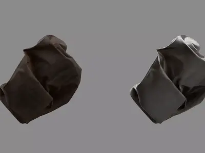 Crushed Paint Can Rectangular 07 3D model