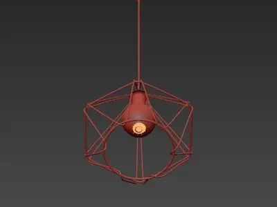 Corners and Bars Pendant 3D model