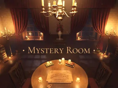 Victorian Mystery Room - Game ready Environment Low-poly 3D model