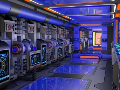 Sci Fi Corridor  3D model