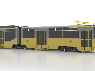Tatra KT8D5R-N2P Low Low-poly 3D model