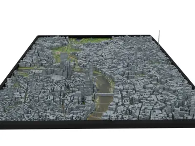 City of London Low-poly 3D model purchase