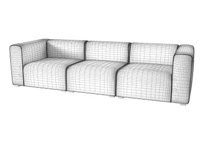 Mags 3 Seater Sofa 3D model