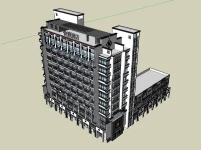 vacation spot-Resort-Fashion Leisure Hotel-0253 3D model