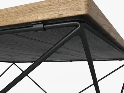 Angle Base Coffee Table by West Elm 3D model