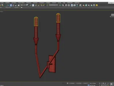 Hudson Valley Archie Right Wall Sconce Low-poly 3D model