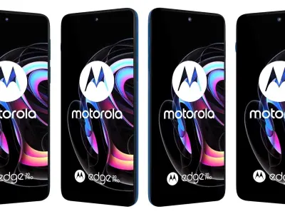 Motorola Edge 20 Pro Blue Vegan Leather 3D model